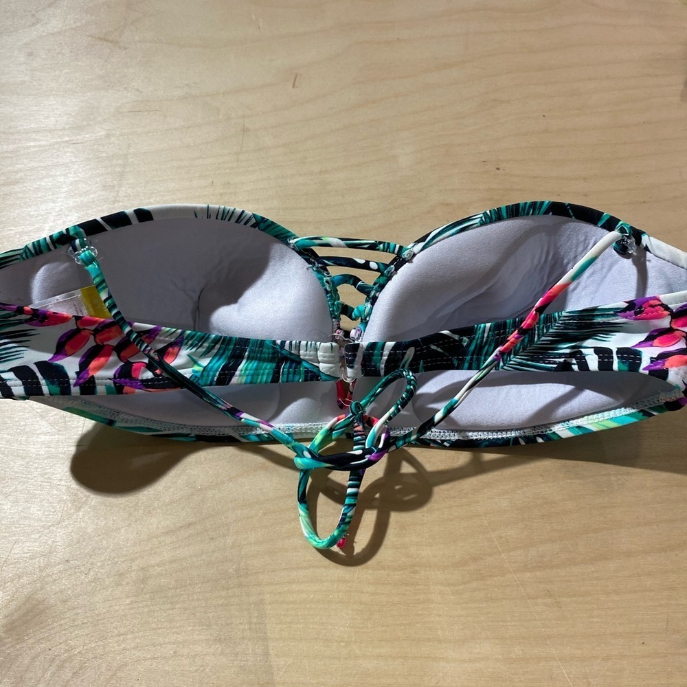 NOBO Tropical Print Bikini Top size Large (11-13) (AL) - Picture 13 of 15